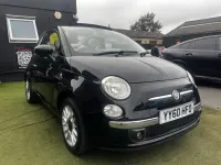 Usado Fiat 500C Lounge 69 HP (50 kW) 2010 Preto Cabrios