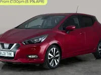 Used Nissan Micra Tekna 92 HP (67 kW) 2021 Red Hatchback