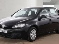 Usado VW Golf VI S 102 HP (75 kW) 2009 Preto Citadino