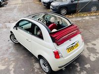Used Fiat 500C Lounge 69 HP (50 kW) 2009 White Cabriolet