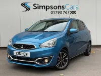 Used Mitsubishi Mirage 2018 Blue Hatchback