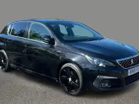 Used Peugeot 308 GT-line 131 HP (96 kW) 2019 Black Hatchback