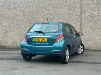 Used Toyota Yaris 90 HP (66 kW) 2013 Turquoise Hatchback
