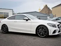 Used Mercedes C300 AMG line 258 HP (189 kW) 2018 White Coupe