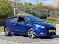 Begagnad Ford Fiesta ST-Line 140 HK (102 kW) 2018 Blå Halvkombi