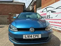 Used VW Golf VII SE 105 HP (77 kW) 2014 Blue Hatchback