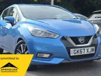 Used Nissan Micra Acenta 90 HP (66 kW) 2017 Blue Hatchback