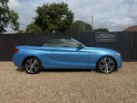Used BMW 218 Comfort Edition 134 HP (98 kW) 2019 Blue Cabriolet