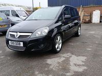 Used Vauxhall Zafira SRi 140 HP (102 kW) 2011 Black MPV