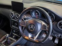 Used Mercedes A200 AMG line 136 HP (100 kW) 2017 Blue Hatchback