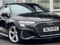 Używany Audi A3 S-Line 150 KM (110 kW) 2021 Czarny Sedan/Limuzyna