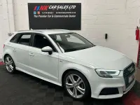 Used Audi A3 Sportback S-Line 2016 White Hatchback