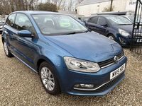 Used VW Polo SE 90 HP (66 kW) 2015 Blue Hatchback