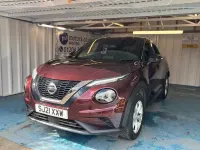 Usado Nissan Juke N-Connecta 114 HP (83 kW) 2021 Vermelho SUV