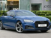 Used Audi A5 Black Edition 147 HP (108 kW) 2019 Blue Coupe