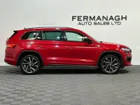 Used Skoda Kodiaq SportLine 150 HP (110 kW) 2021 Red SUV