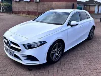 Used Mercedes A200 AMG line 163 HP (119 kW) 2019 White Hatchback