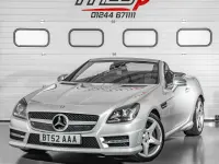 Used Mercedes SLK250 AMG 204 HP (150 kW) 2014 Silver Cabriolet