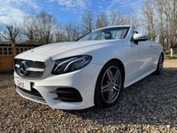Used Mercedes E220 AMG line 2018 White Cabriolet
