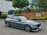 Używany Mercedes C220 AMG Line Premium 2017 Szary Coupe