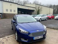 Used Ford Focus Titanium 125 HP (91 kW) 2016 Blue Hatchback