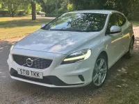 Used Volvo V40 R-Design Pro 2018 White Hatchback