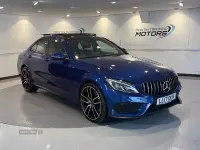 Used Mercedes C250 AMG Line Premium Plus 2017 Blue Sedan