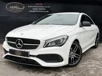 Used Mercedes CLA200 AMG line 136 HP (100 kW) 2018 White Coupe
