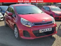 Used Kia Rio 83 HP (61 kW) 2015 Red Hatchback