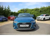 Used Audi A3 Sport 150 HP (110 kW) 2020 Atoll blue metallic Sedan