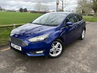 Used Ford Focus Zetec 125 HP (91 kW) 2017 Blue Hatchback