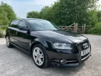Begagnad Audi A3 Sportback Sport 105 HK (77 kW) 2012 Svart Halvkombi