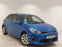Used Kia Rio 118 HP (86 kW) 2021 Blue Hatchback