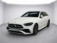 Used Mercedes C300 AMG line 2022 White Estate