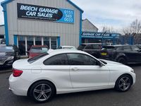 Used BMW 218 Sport Line 2018 White Coupe