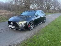 Begagnad Mercedes A200 AMG line 2020 Svart Halvkombi