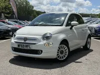 Used Fiat 500 Lounge 69 HP (50 kW) 2019 White Hatchback