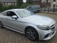 Used Mercedes C200 AMG line 184 HP (135 kW) 2019 Silver Coupe