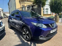 Used Nissan Qashqai N-Connecta 115 HP (84 kW) 2017 Blue SUV