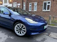 Used Tesla Model 3 Long Range AWD 366 kW (498 HP) 2021 Blue Sedan
