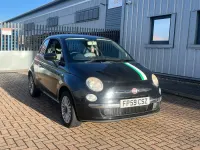 Käytetty Fiat 500 Lounge 2009 Musta Avoauto