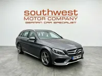 Used Mercedes C220 AMG line 170 HP (125 kW) 2017 Grey Estate