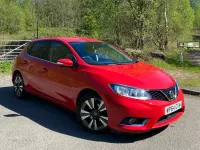 Used Nissan Pulsar N-TEC 110 HP (80 kW) 2014 Red Hatchback