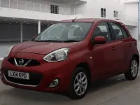 Used Nissan Micra Acenta 80 HP (58 kW) 2014 Red Hatchback