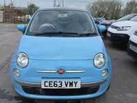Used Fiat 500 Lounge 69 HP (50 kW) 2013 Blue Hatchback