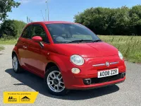 Used Fiat 500 Sport 69 HP (50 kW) 2008 Red Hatchback