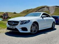 Used Mercedes E220 AMG line 194 HP (142 kW) 2017 White Coupe