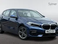 Used BMW 118 Sport Line 134 HP (98 kW) 2022 Blue Hatchback