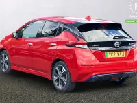 Used Nissan Leaf N-Connecta 110 kW (150 HP) 2021 Red Hatchback