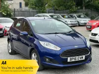 Used Ford Fiesta Zetec 2016 Blue Hatchback
